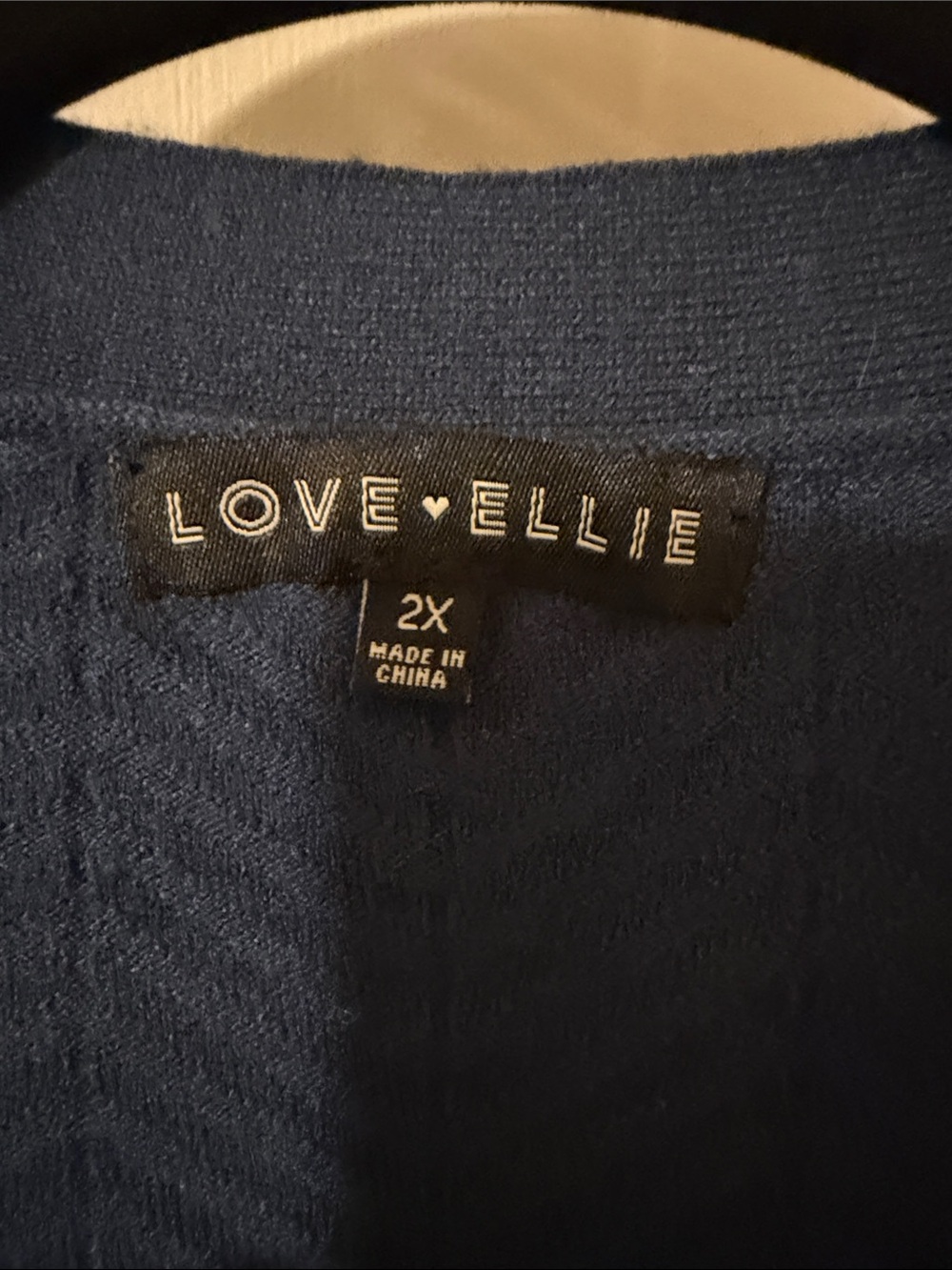 Love & Liberty Navy Open-Front Cardigan Sweater - Picture 2 of 4